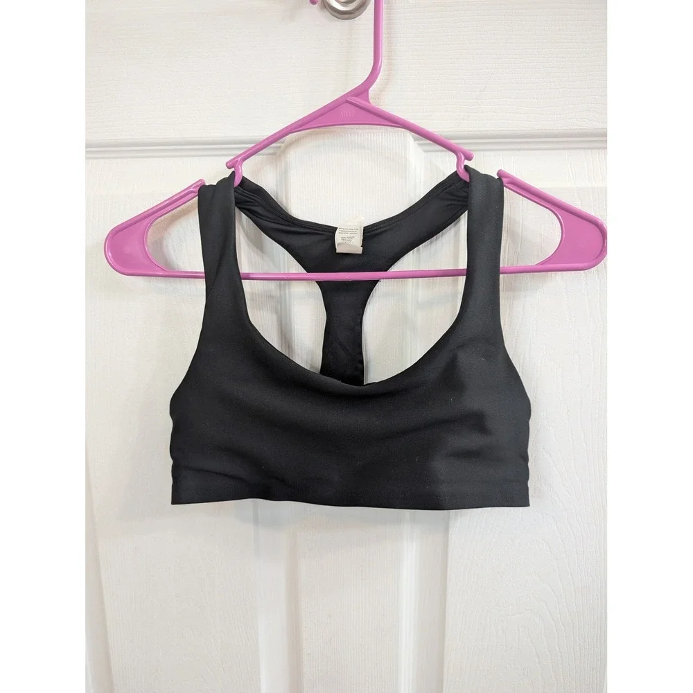 Alo Airlift‎ Advantage Yoga Sports Bra Women Black Racerback Padded - Size S